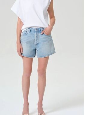 NWT AGOLDE Light Blue High-Rise Denim Shorts
